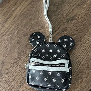 Disney Loungefly Mickey Mouse Black and White Mini Backpack